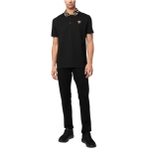 Versace embroidered short-sleeved polo shirt