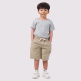 Áo Thun Trẻ Em 100% Cotton Cao Cấp Thoáng Mát - Cổ Tròn Màu Xám Tiêu