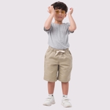 Áo Thun Trẻ Em 100% Cotton Cao Cấp Thoáng Mát - Cổ Tròn Màu Xám Tiêu