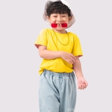 Áo Thun Trẻ Em 100% Cotton Cao Cấp Thoáng Mát - Cổ Tròn Màu Vàng