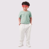 Áo Thun Trẻ Em 100% Cotton Cao Cấp Thoáng Mát - Cổ Tròn Màu Bạc Hà