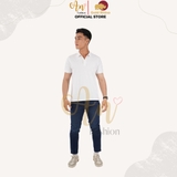 Polo Nam TRẮNG - Áo thun 100% Cotton Cao Cấp
