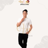 Polo Nam TRẮNG - Áo thun 100% Cotton Cao Cấp