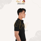 Polo Nam ĐEN - Áo thun  100% Cotton Cao Cấp