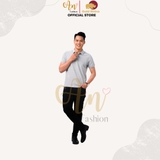 Polo Nam XÁM TIÊU - Áo thun 100% Cotton Cao Cấp