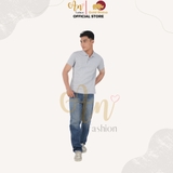 Polo Nam XÁM TIÊU - Áo thun 100% Cotton Cao Cấp