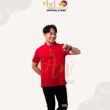 Polo Nam ĐỎ TƯƠI - Áo thun 100% Cotton Cao Cấp
