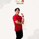 Polo Nam ĐỎ TƯƠI - Áo thun 100% Cotton Cao Cấp