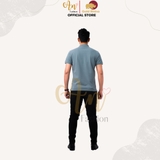 Polo Nam XANH ĐÁ - Áo thun 100% Cotton Cao Cấp