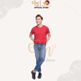T-Shirt Unisex ĐỎ TƯƠI - Áo Thun 100% Cotton Cao Cấp