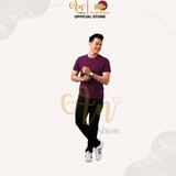 T-Shirt Unisex ĐỎ MẬN - Áo Thun 100% Cotton Cao Cấp