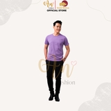 T-Shirt Unisex TÍM LAVENDER - Áo Thun 100% Cotton Cao Cấp
