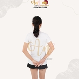 Cổ Tròn TRẮNG - Áo Thun Nữ 100% Cotton Cao Cấp