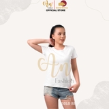 Cổ Tròn TRẮNG - Áo Thun Nữ 100% Cotton Cao Cấp