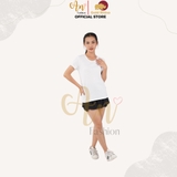 Cổ Tròn TRẮNG - Áo Thun Nữ 100% Cotton Cao Cấp