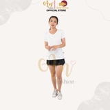 Cổ Tròn TRẮNG - Áo Thun Nữ 100% Cotton Cao Cấp