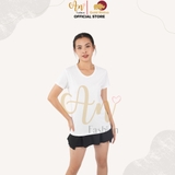 Cổ Tròn TRẮNG - Áo Thun Nữ 100% Cotton Cao Cấp