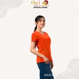 Cổ tròn CAM - Áo Thun Nữ 100% Cotton Cao Cấp