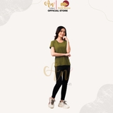 Cổ tròn RÊU - Áo Thun Nữ 100% Cotton Cao Cấp