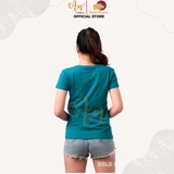 Cổ tròn XANH CỔ VỊT - Áo Thun Nữ 100% Cotton Cao Cấp