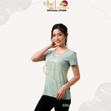 Cổ Tròn BẠC HÀ - Áo Thun Nữ 100% Cotton Cao Cấp
