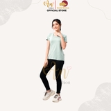 Cổ Tròn BẠC HÀ - Áo Thun Nữ 100% Cotton Cao Cấp
