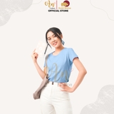 Cổ Tròn XANH BIỂN - Áo Thun Nữ 100% Cotton Cao Cấp