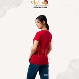 Cổ tròn ĐỎ TƯƠI - Áo Thun Nữ 100% Cotton Cao Cấp