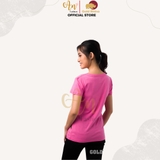 Cổ tròn HỒNG ROSE - Áo Thun Nữ 100% Cotton Cao Cấp