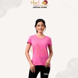 Cổ tròn HỒNG ROSE - Áo Thun Nữ 100% Cotton Cao Cấp