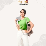 Cổ tròn XANH CỐM - Áo Thun Nữ 100% Cotton Cao Cấp