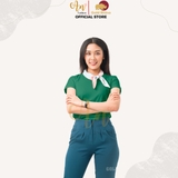 Cổ Tròn XANH KÉT - Áo Thun Nữ 100% Cotton Cao Cấp