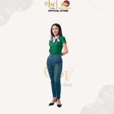 Cổ Tròn XANH KÉT - Áo Thun Nữ 100% Cotton Cao Cấp