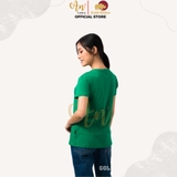 Cổ Tròn XANH KÉT - Áo Thun Nữ 100% Cotton Cao Cấp