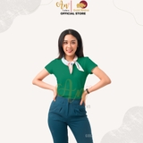 Cổ Tròn XANH KÉT - Áo Thun Nữ 100% Cotton Cao Cấp
