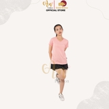 Cổ Tròn HỒNG JP - Áo Thun Nữ 100% Cotton Cao Cấp