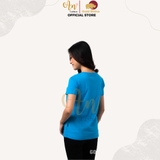Cổ Tròn XANH DA TRỜI - Áo Thun Nữ 100% Cotton Cao Cấp