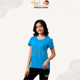 Cổ Tròn XANH DA TRỜI - Áo Thun Nữ 100% Cotton Cao Cấp