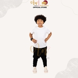 Áo Thun Trẻ Em 100% Cotton Cao Cấp Thoáng Mát - Cổ Tròn Màu Trắng