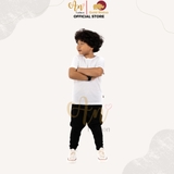 Áo Thun Trẻ Em 100% Cotton Cao Cấp Thoáng Mát - Cổ Tròn Màu Trắng