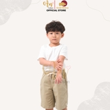 Áo Thun Trẻ Em 100% Cotton Cao Cấp Thoáng Mát - Cổ Tròn Màu Trắng