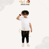 Áo Thun Trẻ Em 100% Cotton Cao Cấp Thoáng Mát - Cổ Tròn Màu Trắng