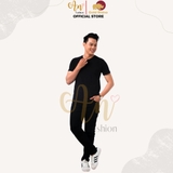 T-Shirt Unisex ĐEN - Áo Thun 100% Cotton Cao Cấp