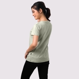 Cổ tròn BƠ SỮA - Áo Thun Nữ 100% Cotton Cao Cấp