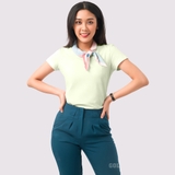 Cổ tròn BƠ SỮA - Áo Thun Nữ 100% Cotton Cao Cấp