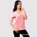Cổ Tim CÀ RỐT - Áo Thun Nữ 100% Cotton Cao Cấp