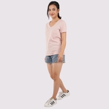 Cổ Tim HỒNG JP - Áo Thun Nữ 100% Cotton Cao Cấp