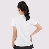 Cổ Tim TRẮNG - Áo Thun Nữ 100% Cotton Cao Cấp