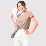 Cổ Tròn BE - Áo Thun Nữ 100% Cotton Cao Cấp