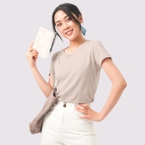 Cổ tròn CÁT - Áo Thun Nữ 100% Cotton Cao Cấp